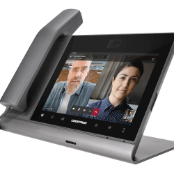UC-P8-T-C-HS_FrontLeft15_VideoChat_RGB Enhance your Crestron Flex video conferencing with The ProMedia Group's professional AV solutions.